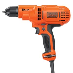 black+decker 6.0 amp 3/8 in. electric drill/driver kit (dr340c)