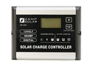 zamp solar 30-amp solar charge controller, monitor, regulate and protect your batteries