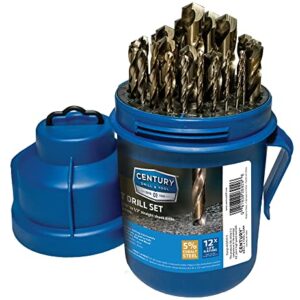 Century Drill & Tool 26929 Cobalt Drill Bit Set, 29 Piece