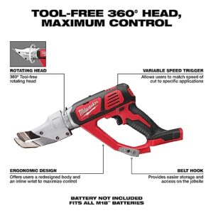 Milwaukee 2637-20 M18 Cordless 18 Gauge Single Cut Shear - Bare tool