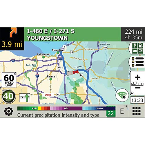 Rand McNally Android Tablet 80 with Built-in Dash Cam, Lifetime Maps, Live Traffic, Wi-Fi, and Connected Services, Black