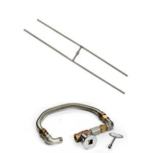 hearth products controls match light fire pit kit (fps/hbsb48 kit), 48x10-inch, natural gas