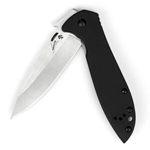 kershaw large cqc 4kxl pocketknife from kershaw-emerson (6055) delivers durability and classic strength with instant open, frame lock, reversible pocket clip and precision technology; 6.1 oz