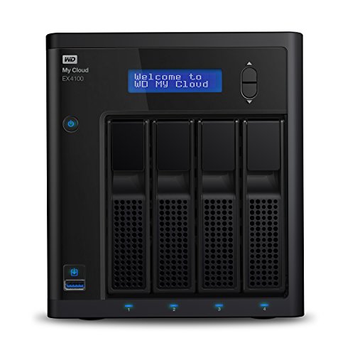 WD 24TB My Cloud EX4100 Expert Series 4-Bay Network Attached Storage - NAS - WDBWZE0240KBK-NESN