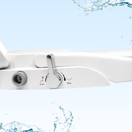 GenieBidet [ELONGATED] Bidet Attachment for Toilet Seat | Fits Your Current Toilet Seat - No Wiring & Easy Install | Self Cleaning Dual Nozzles, Rear & Feminine Cleaning | Travel Bidet Gift Included