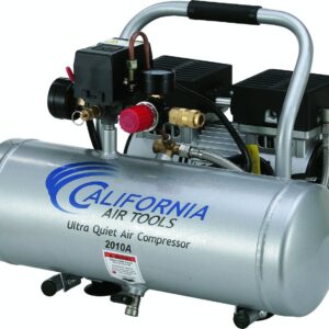 California Air Tools 2010A Ultra Quiet and Oil-Free 1.0 HP 2.0-Gallon Aluminum Tank Air Compressor,Silver