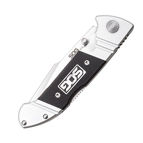 SOG FF3002-CP Hunting Folding Knives, Silver and Black