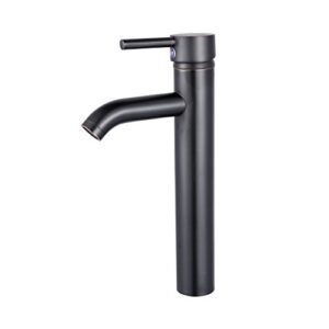 yodel modern tall oil rubbed bronze single handle single hole vanity bathroom vessel sink faucet for 1 hole installation