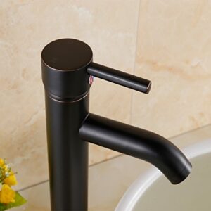 Yodel Modern Tall Oil Rubbed Bronze Single Handle Single Hole Vanity Bathroom Vessel Sink Faucet for 1 Hole Installation