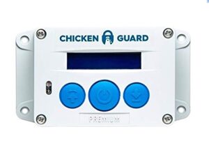 chickenguard automatic chicken coop door openers, 3 models, timer/light sensor, lift up to 4kg pop hole door, batteries (premium)