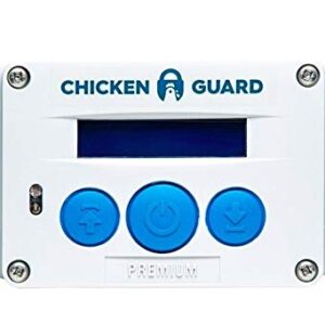 ChickenGuard Automatic Chicken Coop Door Openers, 3 Models, Timer/Light Sensor, Lift up to 4kg Pop Hole Door, Batteries (Premium)