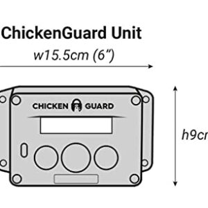 ChickenGuard Automatic Chicken Coop Door Openers, 3 Models, Timer/Light Sensor, Lift up to 4kg Pop Hole Door, Batteries (Premium)