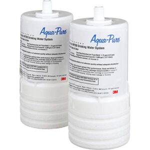 aqua-pure under sink replacement water filter cartridge ap217, full flow, white, 2