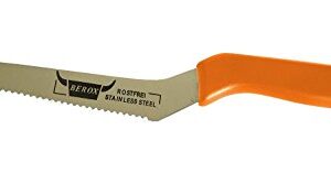 Berox 5 Inches Blade Kitchen Cutting Slicing Knife Offset Handle (Orange)