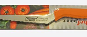 Berox 5 Inches Blade Kitchen Cutting Slicing Knife Offset Handle (Orange)