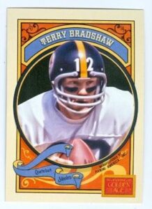 terry bradshaw football card (pittsburgh steelers) 2014 panini golden age #150