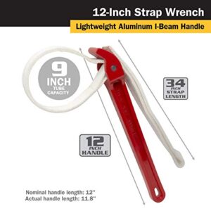 Titan 21315 12-Inch Strap Wrench, 12" Handle