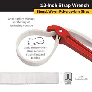 Titan 21315 12-Inch Strap Wrench, 12" Handle