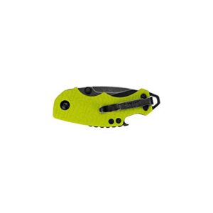 Kershaw Shuffle Lime (8700LIMEBW) Multifunction Pocket Knife; 2.4” BlackWash Stainless Steel Blade; K-Texture Grip, Liner Lock, Reversible Deep-Carry Pocketclip, Screwdriver, Bottle Opener; 2.8 OZ