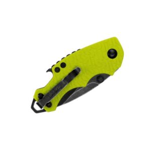 Kershaw Shuffle Lime (8700LIMEBW) Multifunction Pocket Knife; 2.4” BlackWash Stainless Steel Blade; K-Texture Grip, Liner Lock, Reversible Deep-Carry Pocketclip, Screwdriver, Bottle Opener; 2.8 OZ