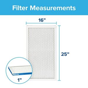 Filtrete 16x25x1 Air Filter, MPR 1900, MERV 13, Healthy Living Ultimate Allergen 3-Month Pleated 1-Inch Air Filters, 2 Filters