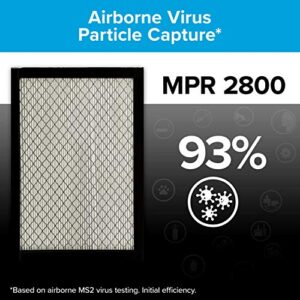 Filtrete 20x25x1 Air Filter, MPR 2800, MERV 14, Healthy Living Ultrafine Particle Reduction 3-Month Pleated 1-Inch Air Filters, 2 Filters