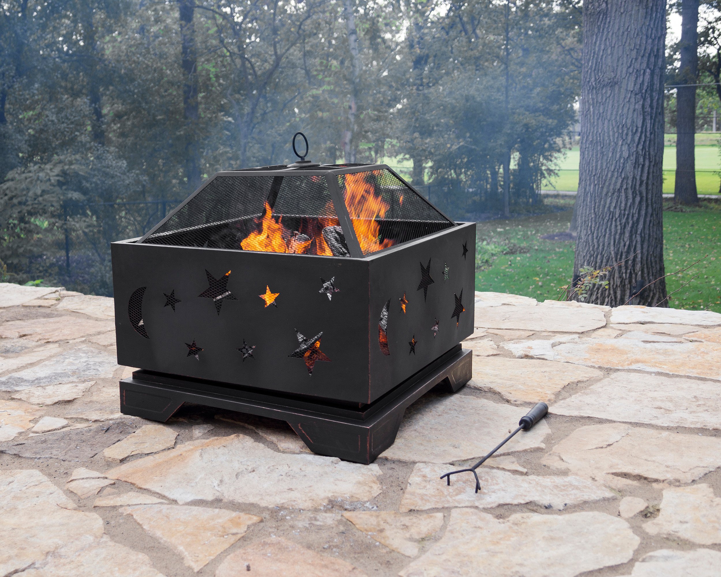 Pleasant Hearth Stargazer Deep Bowl 26" Fire Pit