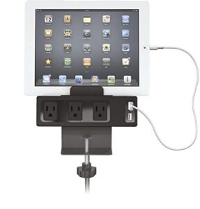 balt table clamp mount power outlet & usb charger (66675)