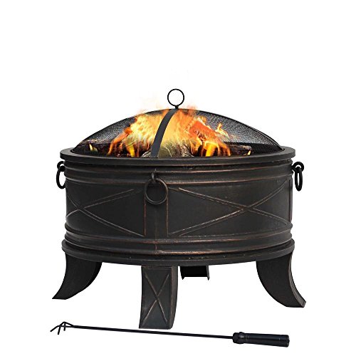 Quadripod 26 in. Round Fire Pit