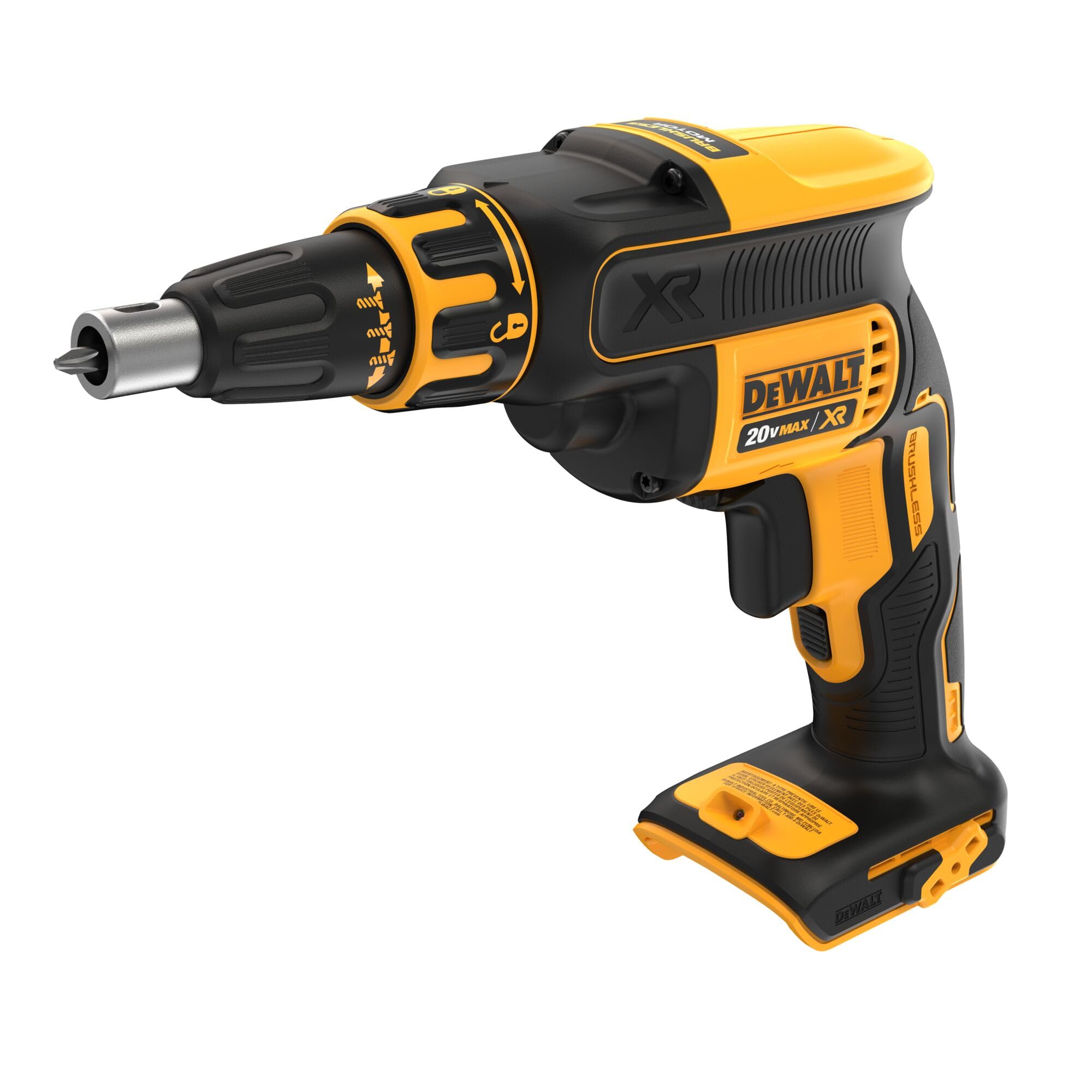 DEWALT 20V MAX XR Drywall Screw Gun, Cordless, 4,400 RPM, LED Light, Bare Tool Only (DCF620B)