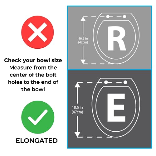 Centoco 3800SCLC-001 Deluxe Plastic Elongated Toilet Seat with Slow Close and Lift and Clean, White