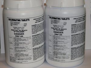 chlorine well/pool sanitizer pellets (2x) pentair lp-3000 landomatic dry chlorinator
