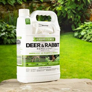 Liquid Fence Deer And Rabbit Repellent Ready-To-Use 1 Gallon, Apply Year-Round, 4 Pack