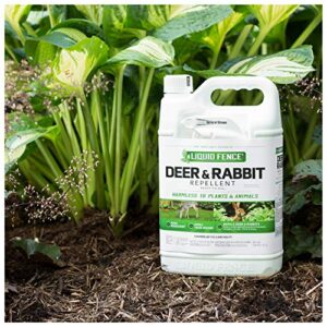 Liquid Fence Deer And Rabbit Repellent Ready-To-Use 1 Gallon, Apply Year-Round, 4 Pack