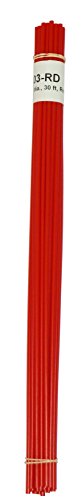 Polyethylene (LDPE) Plastic Welding Rod, 1/8" Diameter, 30 Ft, Red