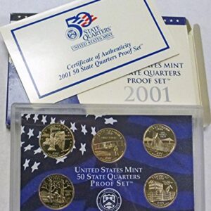 2001 S Statehood Quarters Proof Set Original Mint