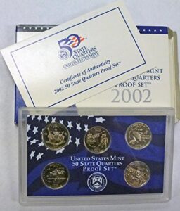 2002 s statehood quarters proof set original mint