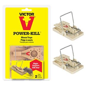 victor power kill mouse trap, 2-pack m142s - professional design