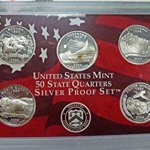 2006 S Silver Statehood Quarters Proof Set Original Government Package