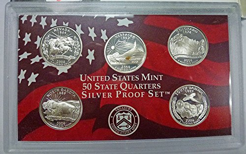 2006 S Silver Statehood Quarters Proof Set Original Government Package