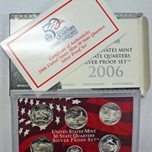 2006 S Silver Statehood Quarters Proof Set Original Government Package