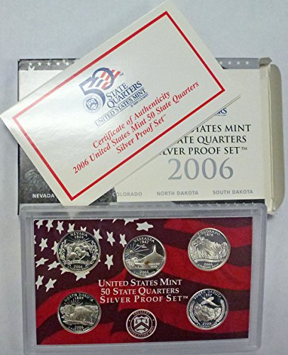 2006 S Silver Statehood Quarters Proof Set Original Government Package