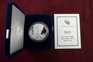 2013 w silver eagle proof dollar us mint