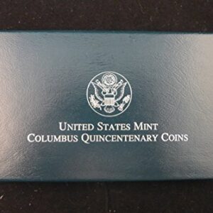 1992 D Columbus Quincentenary Coins Two piece Uncirculated set