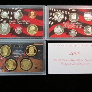 2008 S Silver Proof Set 14 Piece Set