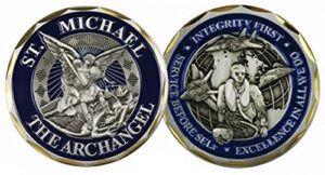 st. michael the archangel airman challenge coin 3130 by eagle crest
