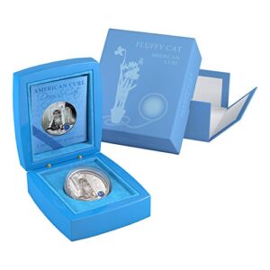 2013 Fiji - Dogs & Cats - Release 1 - Fluffy Cat - American Curl - 1oz - Silver Coin - $2 Uncirculated