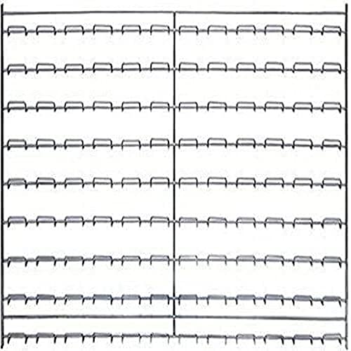 Quantum Storage Systems Quantum WLP-1836C Wire Louvered Panel, 36' Width x 18' Height, Chrome, 175 lbs Load Capacity