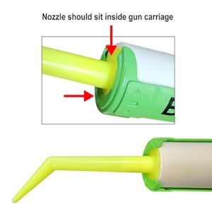 Albion Engineering Company 935-1(3 Pack) Angle Shot Green Plastic Nozzle for 1/10 Gallon Cartridges, Pack of 3