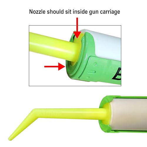 Albion Engineering Company 935-1(3 Pack) Angle Shot Green Plastic Nozzle for 1/10 Gallon Cartridges, Pack of 3